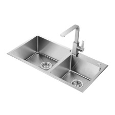 歐琳水槽EH412+方形龍頭CS9620